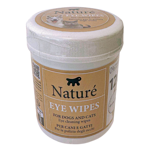 SALVIETTE DETERGENTI PER OCCHI DI CANI E GATTI NATURÉ (x120)