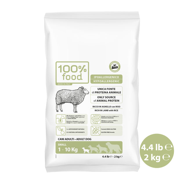 Crocchette per cani adulti Small – Agnello con Riso – 2 kg
