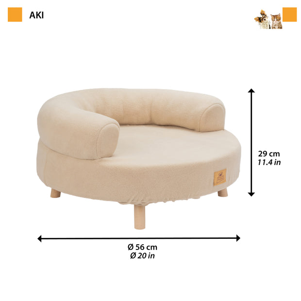 AKI Lettino per cani e gatti in legno