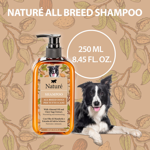 SHAMPOO PER CANI NATURÉ CON OLIO DI MANDORLA