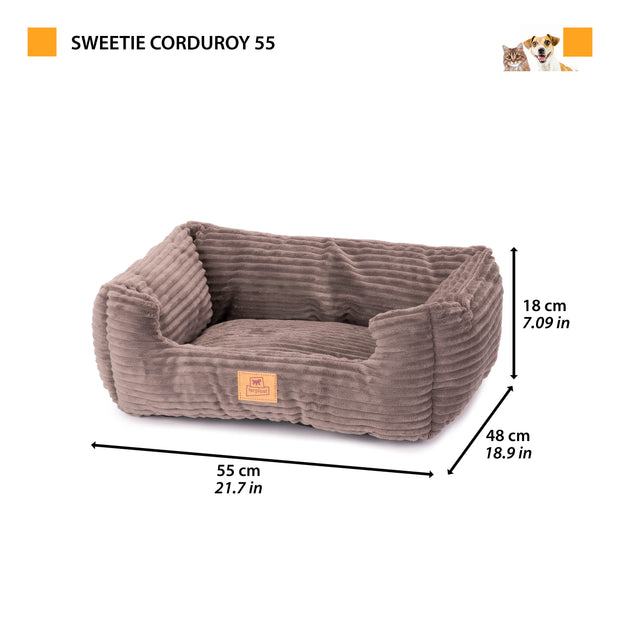SWEETIE CORDUROY Cuccia morbida per cani e gatti