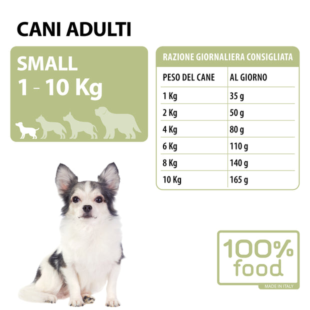 Crocchette per cani adulti Small – Agnello con Riso – 2 kg
