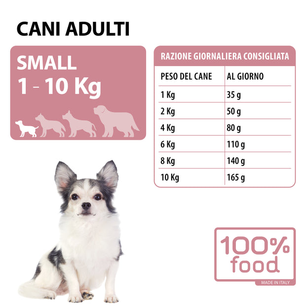 Crocchette per cani adulti Small – Maiale con Riso – 2 kg