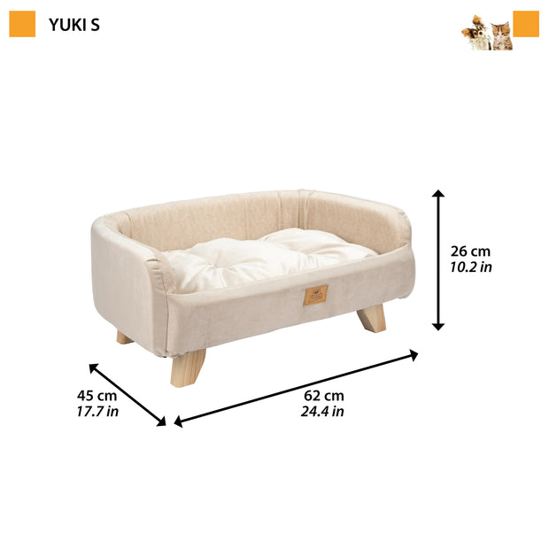 YUKI Lettino per cani e gatti in legno