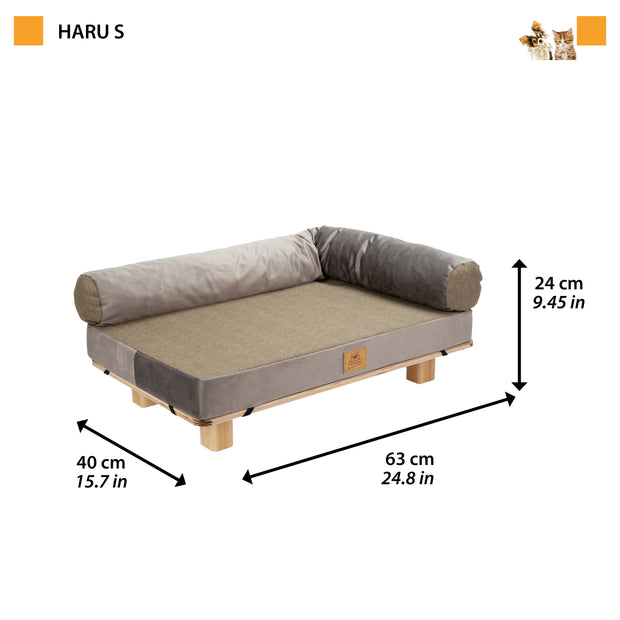 HARU Lettino per cani e gatti in legno