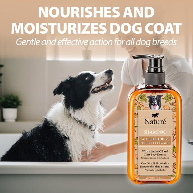SHAMPOO PER CANI NATURÉ CON OLIO DI MANDORLA