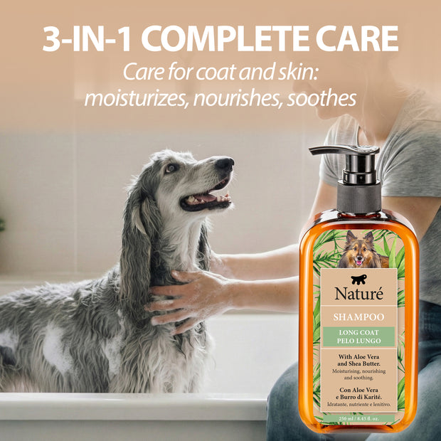 SHAMPOO NATURÉ PER CANI A PELO LUNGO