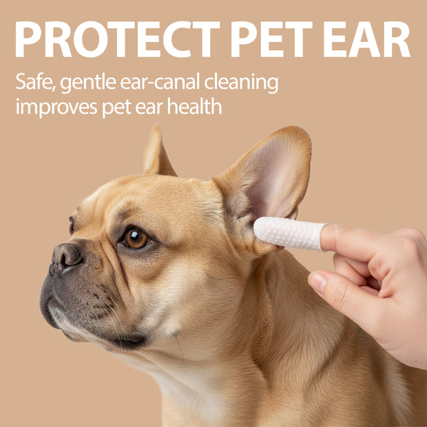 DITALI MONOUSO PER LA PULIZIA DELLE ORECCHIE DI CANI E GATTI NATURÉ (x50) -