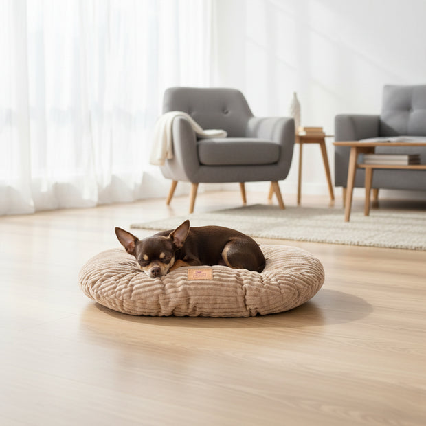 RELAX CORDUROY Cuscino ovale per cani e gatti