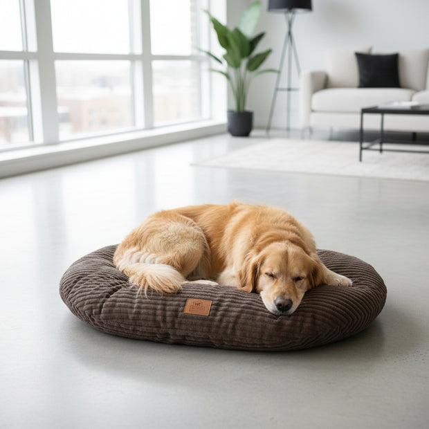 RELAX CORDUROY Cuscino ovale per cani e gatti