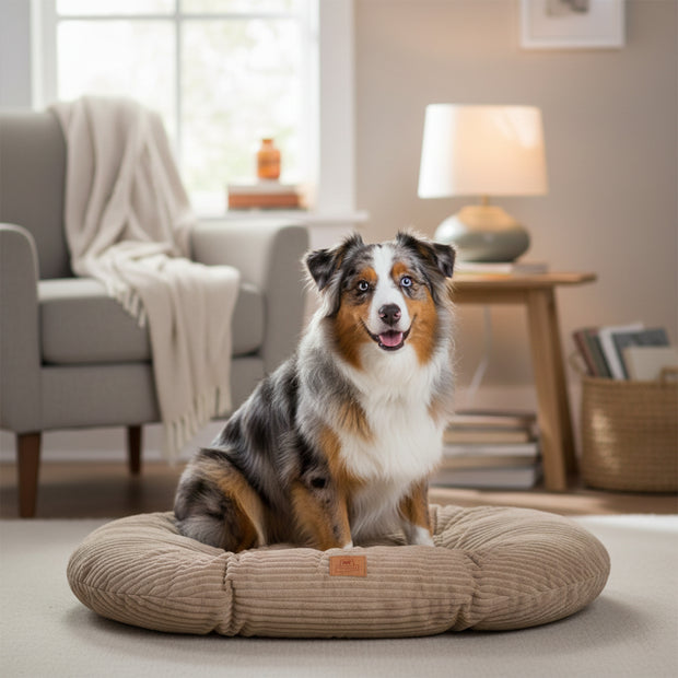 RELAX CORDUROY Cuscino ovale per cani e gatti