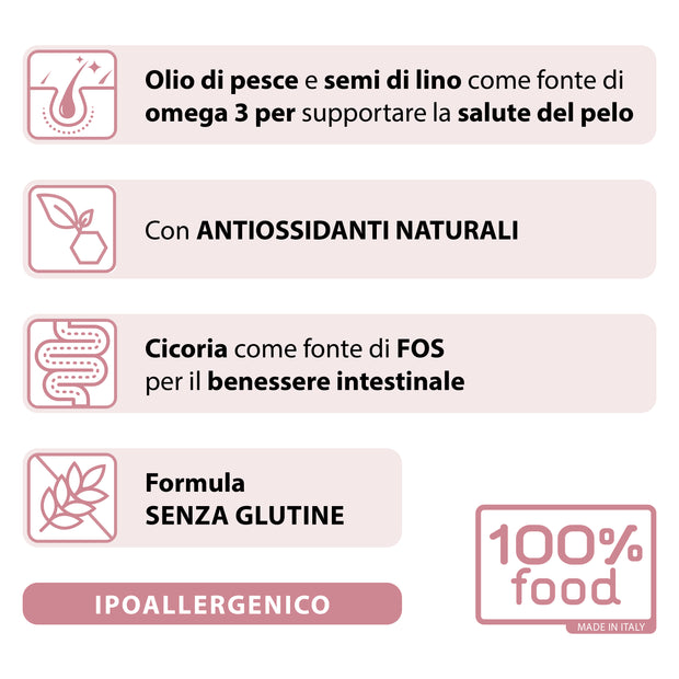 Crocchette per cani adulti Small – Maiale con Riso – 2 kg