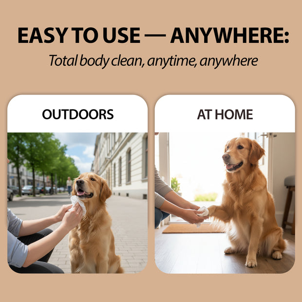 SALVIETTE ALL’ALOE VERA PER CANI E GATTI NATURÉ (X40)