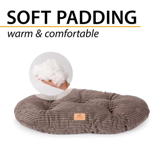 RELAX CORDUROY Cuscino ovale per cani e gatti
