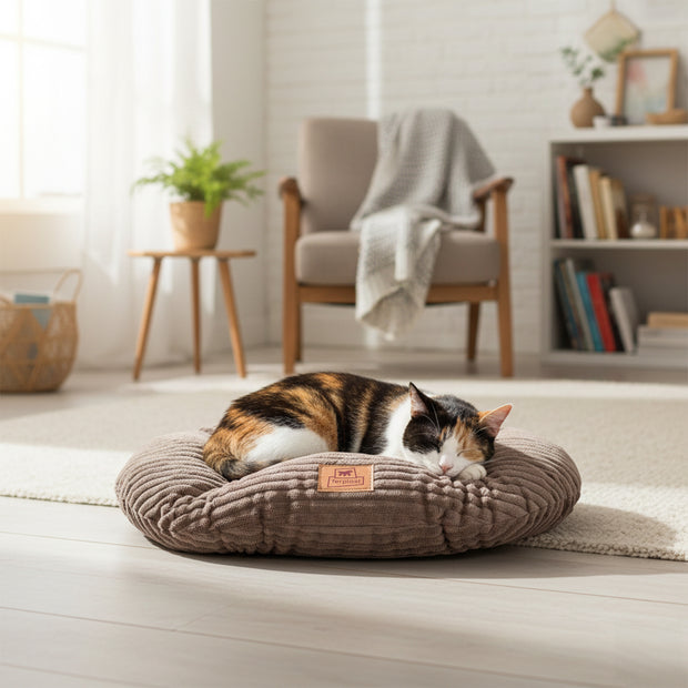 RELAX CORDUROY Cuscino ovale per cani e gatti