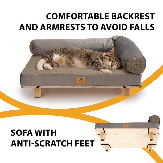 HARU Lettino per cani e gatti in legno