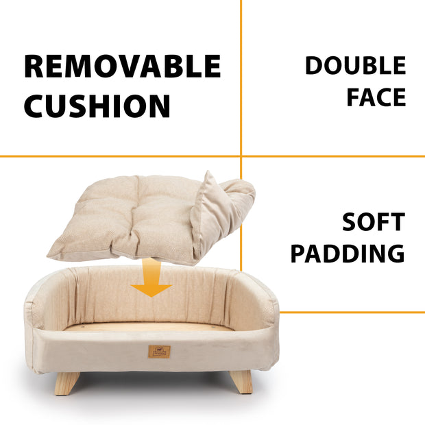 YUKI Lettino per cani e gatti in legno