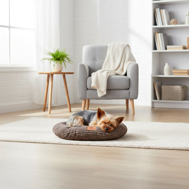 RELAX CORDUROY Cuscino ovale per cani e gatti