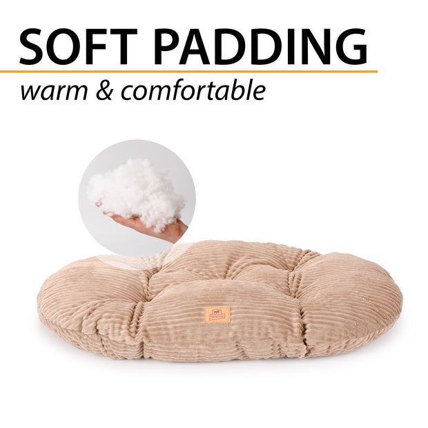 RELAX CORDUROY Cuscino ovale per cani e gatti