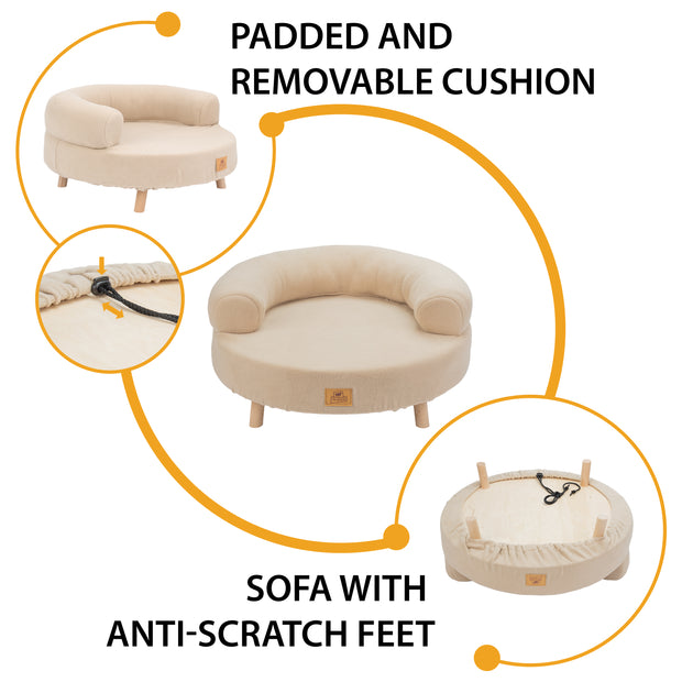 AKI Lettino per cani e gatti in legno